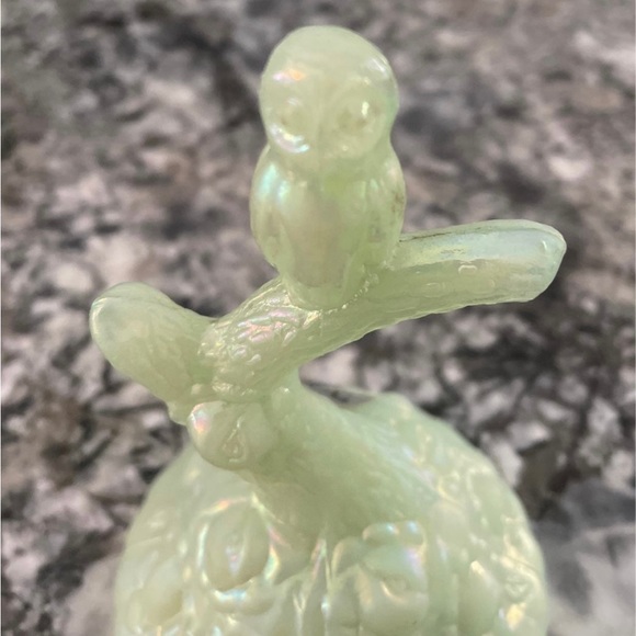 Fenton Jadeite owl ring holder $99 - Picture 2 of 7